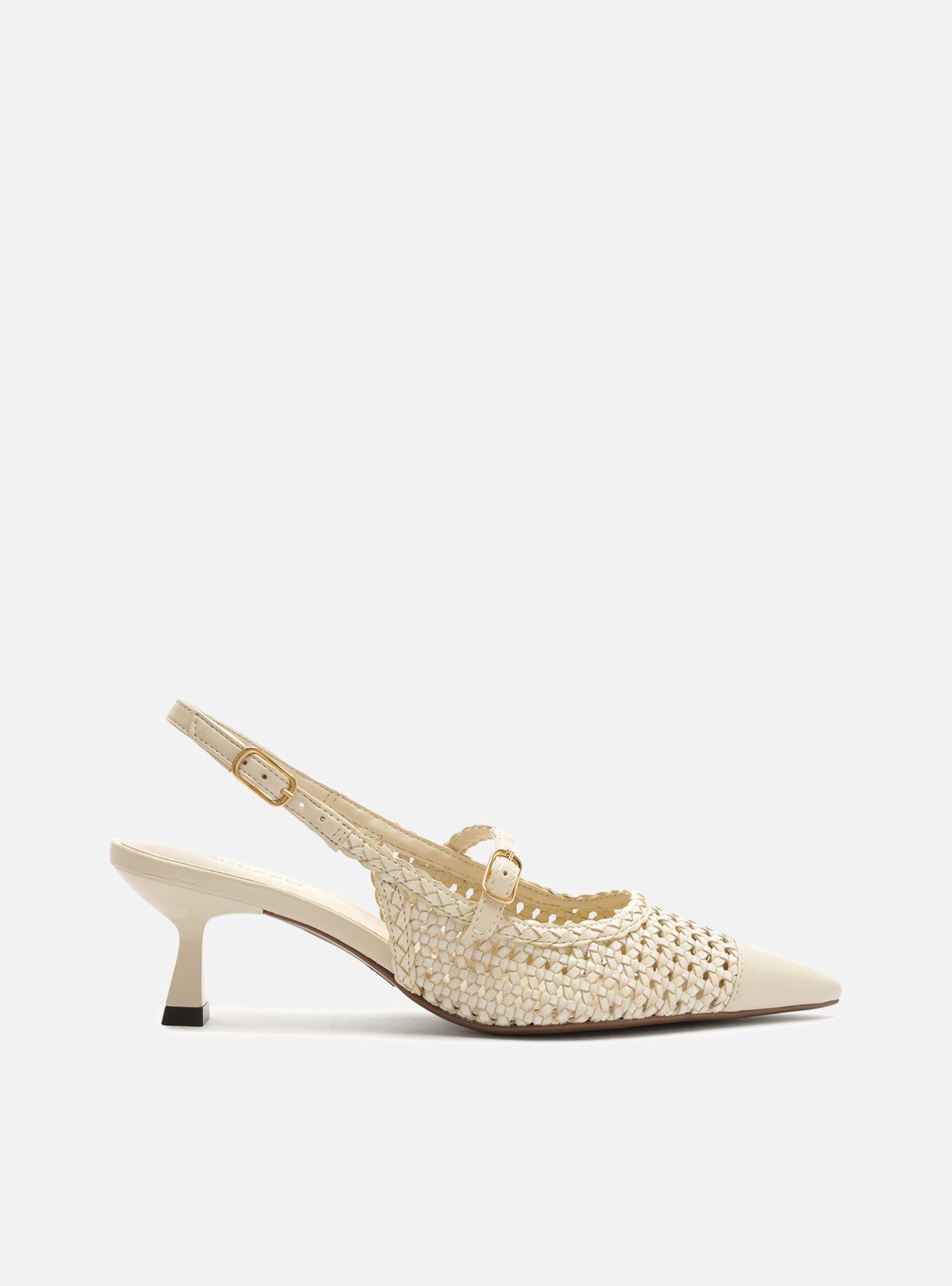 Hazel Mid Stiletto Leather Pump Pumps S/26