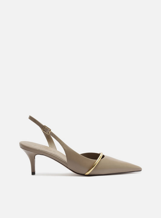 Margaret Mid Stiletto Leather Pump Pumps Fall 26