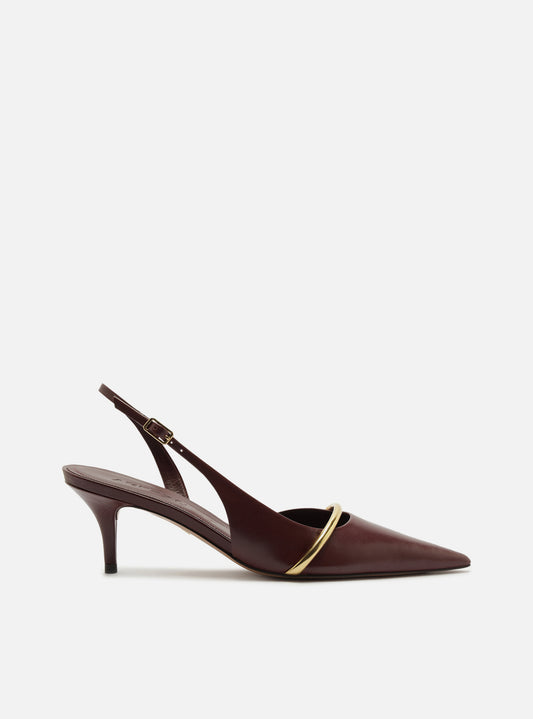 Margaret Mid Stiletto Leather Pump Pumps Fall 26