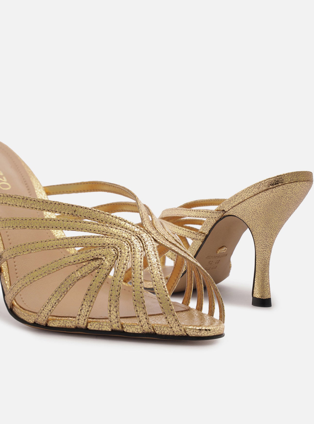 Lucia High Stiletto Mule Sandals R/26