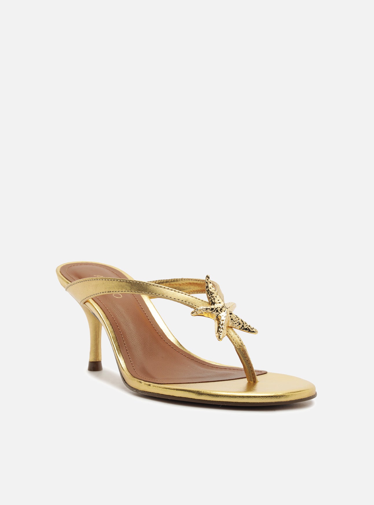 Yara Mid Stiletto Leather Sandal Sandals S/26