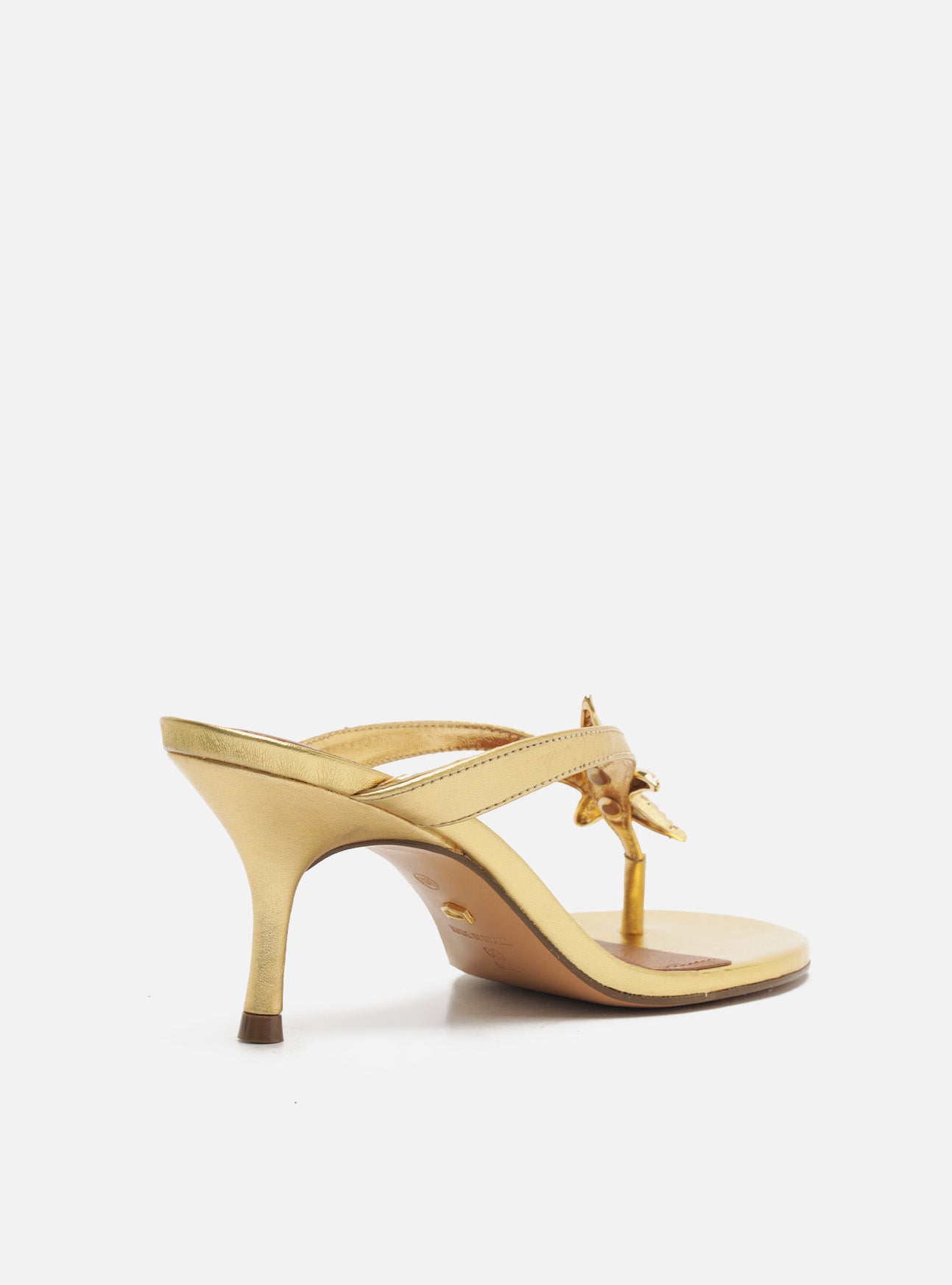 Yara Mid Stiletto Leather Sandal Sandals S/26
