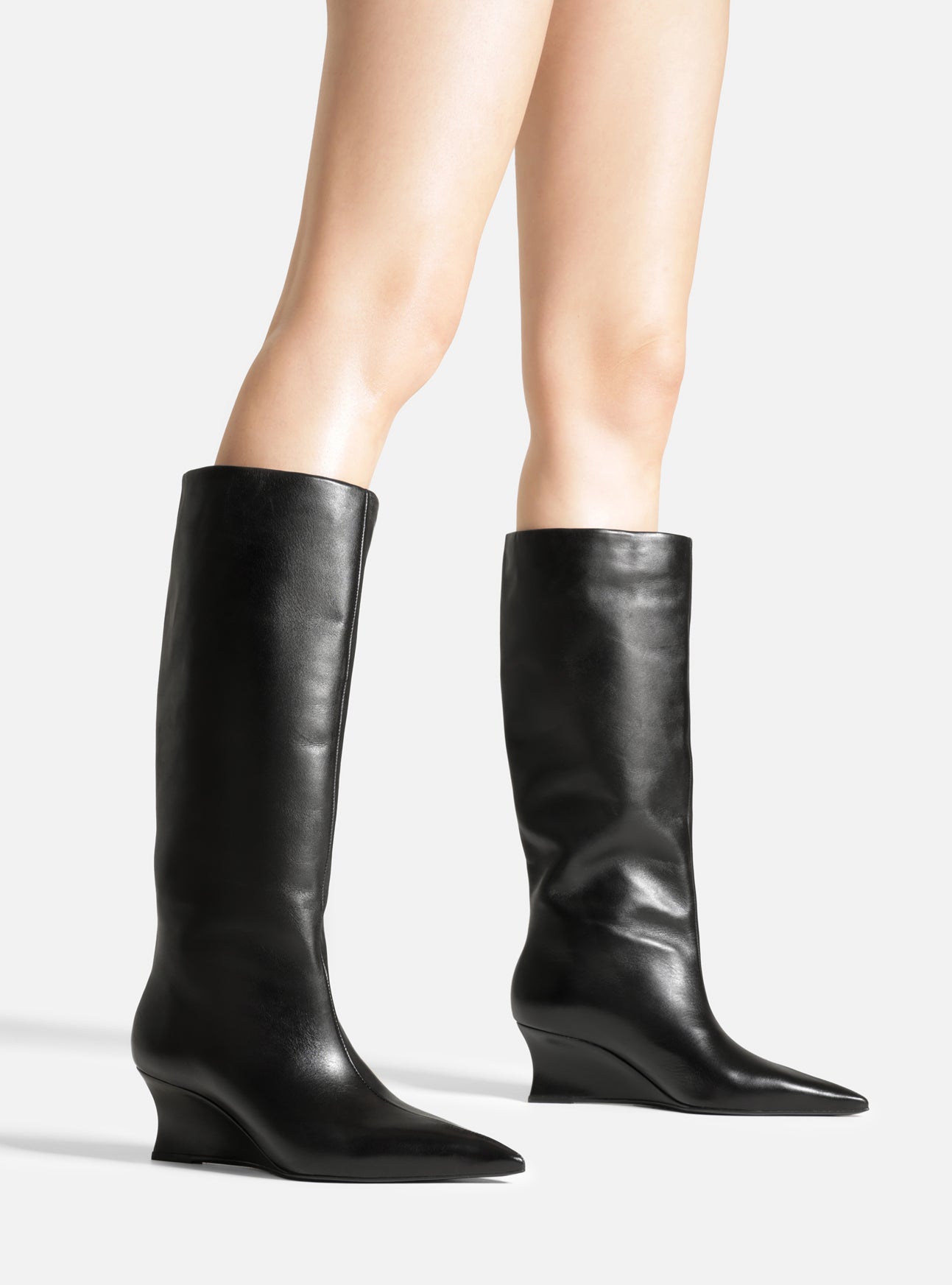 Courtney Wedge Leather Boot Boots Fall 26