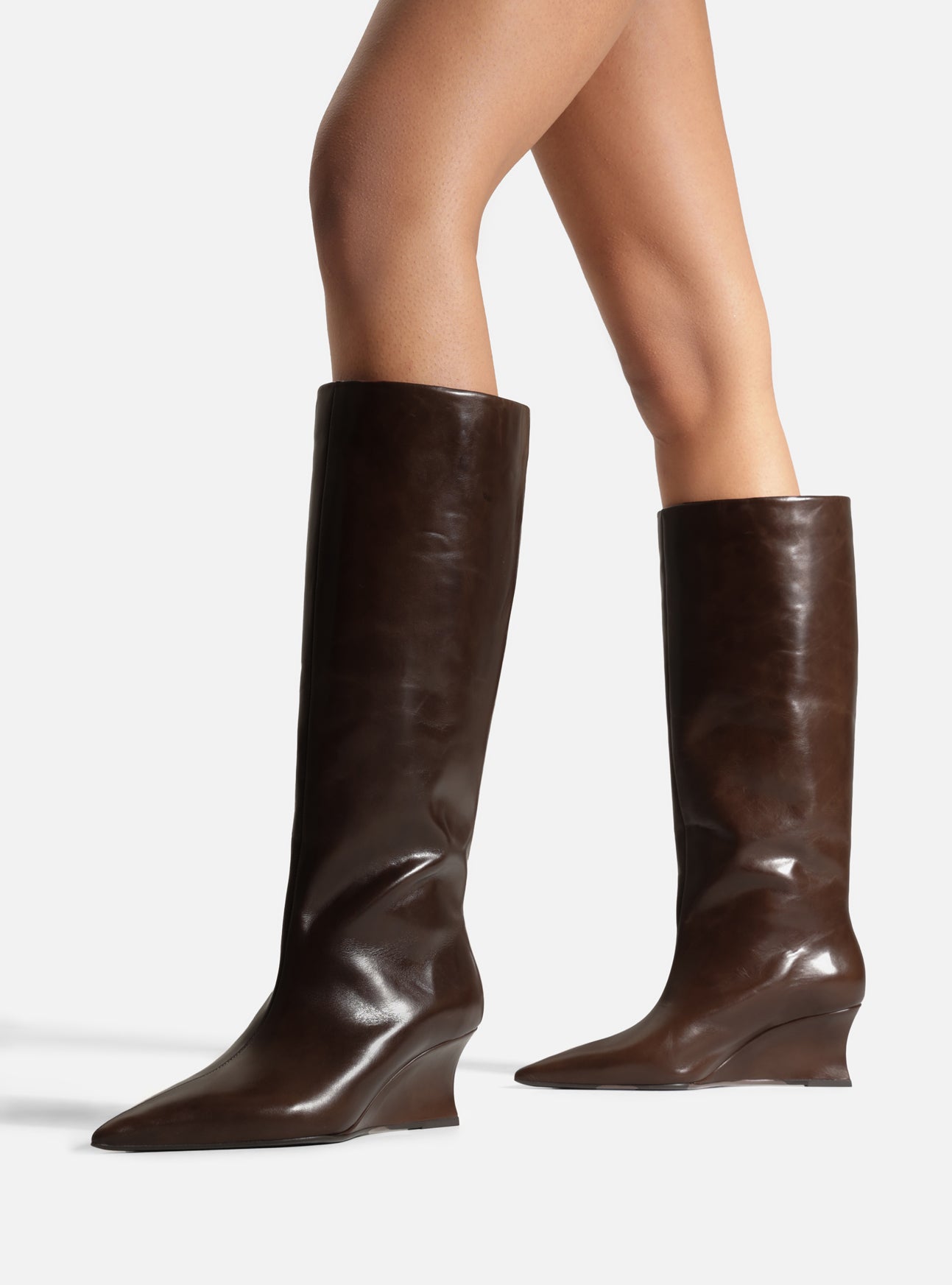 Courtney Wedge Leather Boot Boots Fall 26