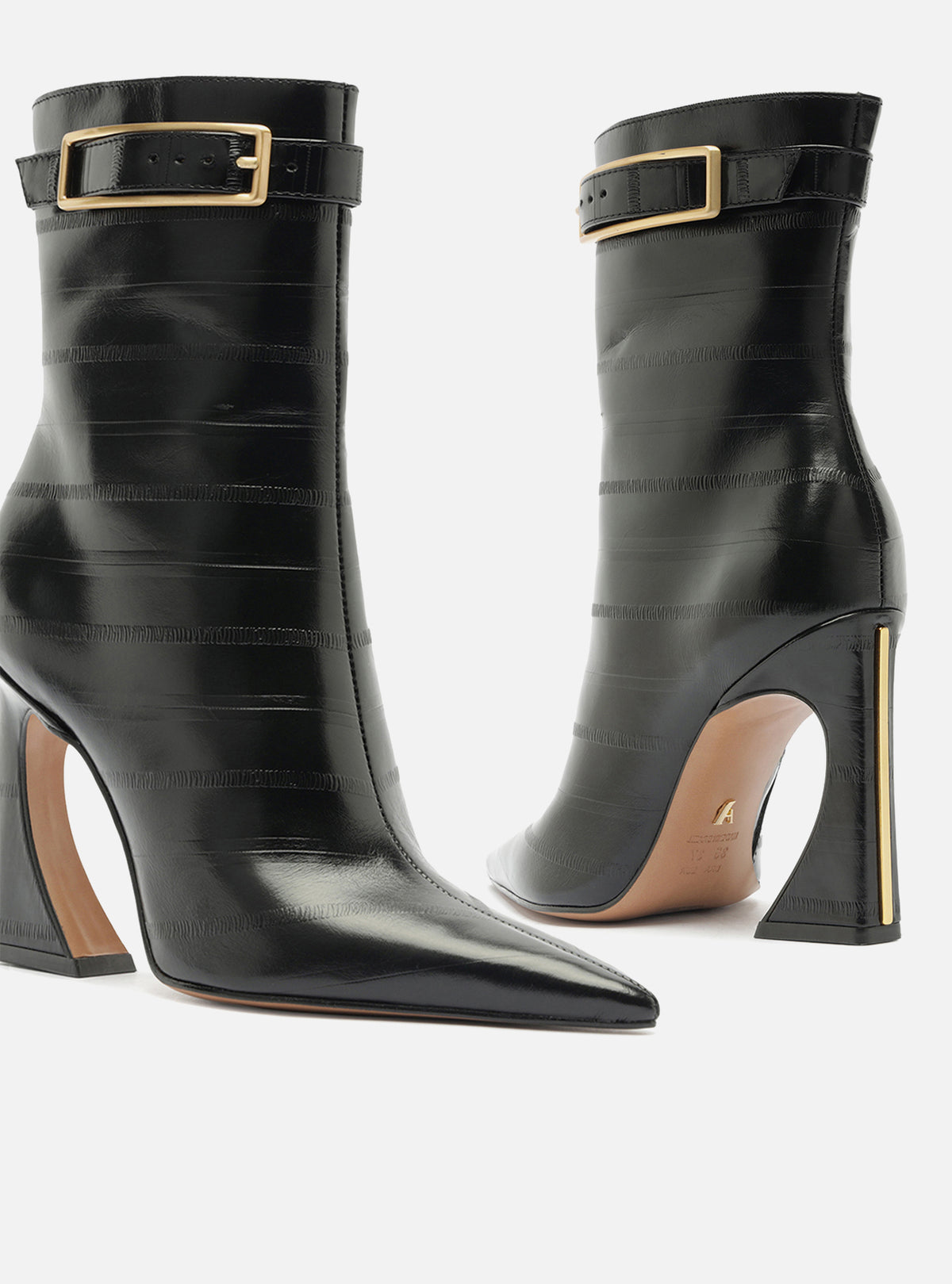 Noela High Block Leather Bootie Booties Fall 26