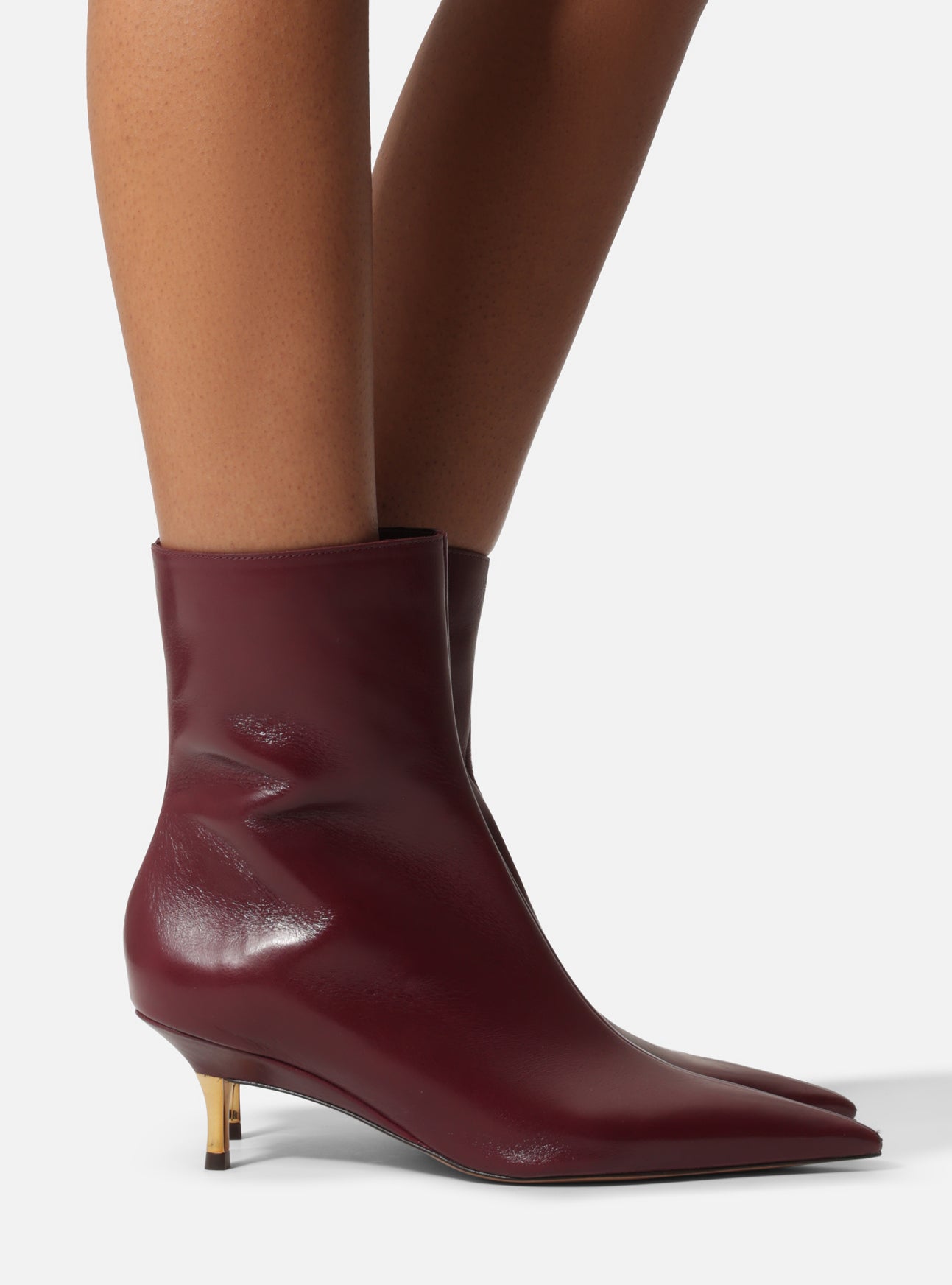 Dani Low Stiletto Leather Bootie Booties Fall 26