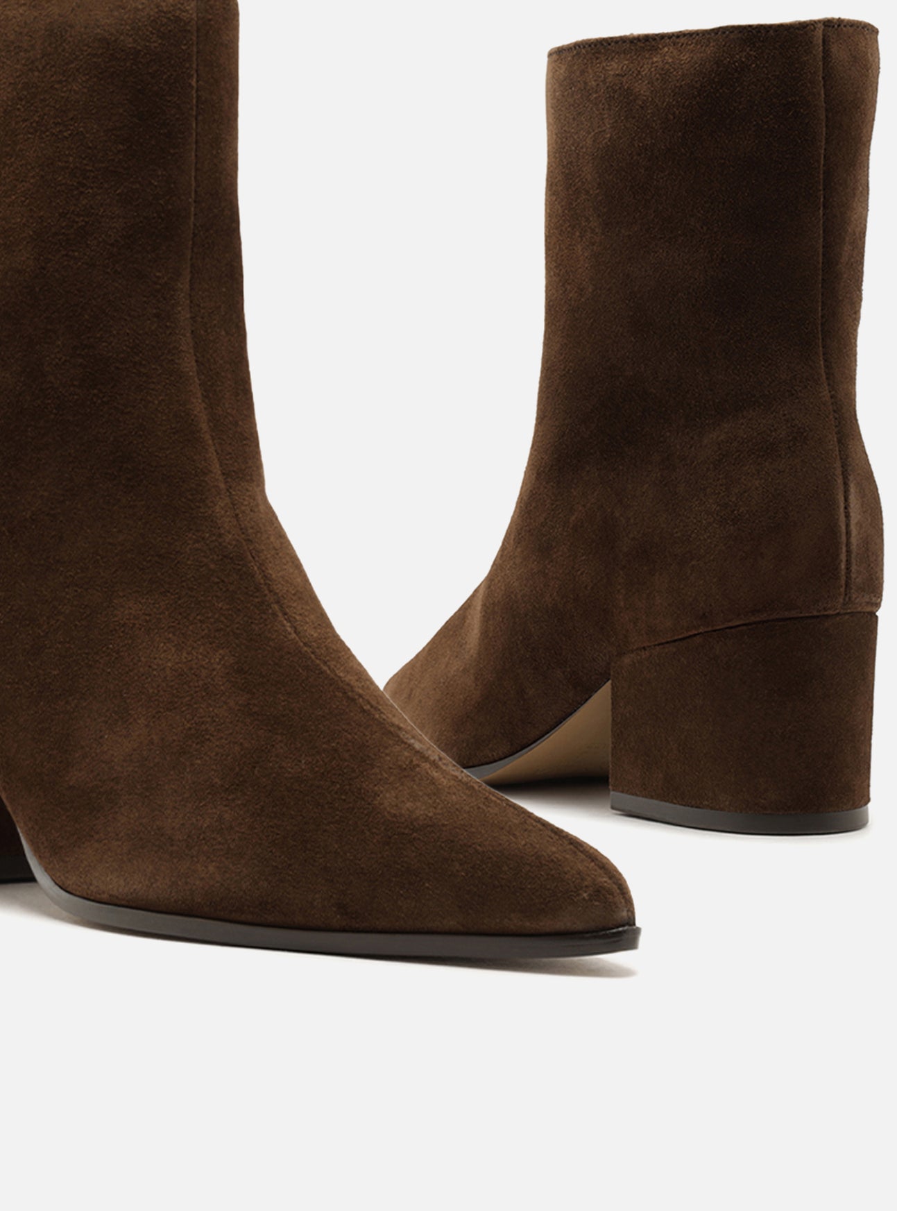 Ally Mid Block Suede Bootie Booties Fall 26