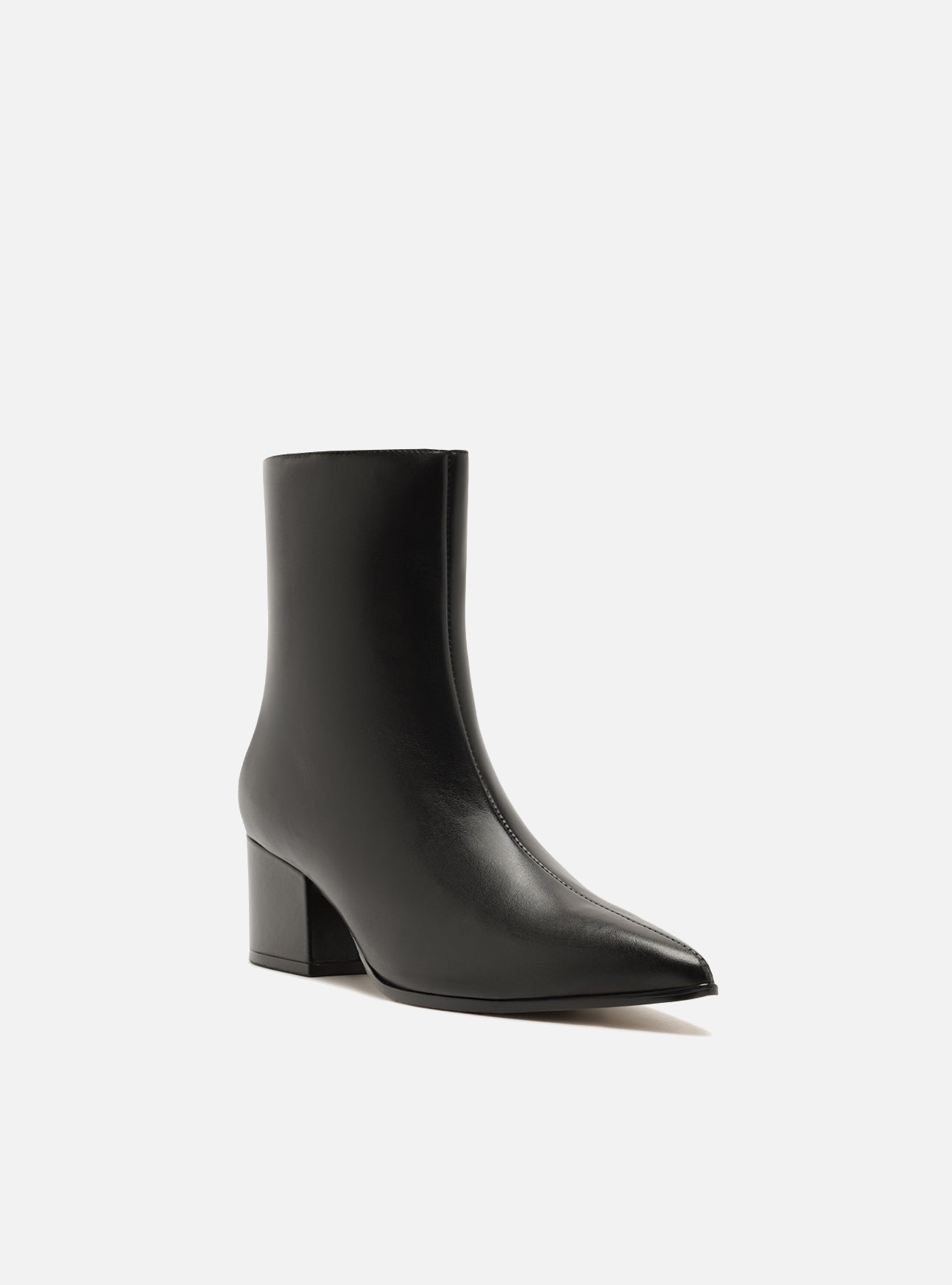 Ally Mid Block Leather Bootie Booties Fall 26