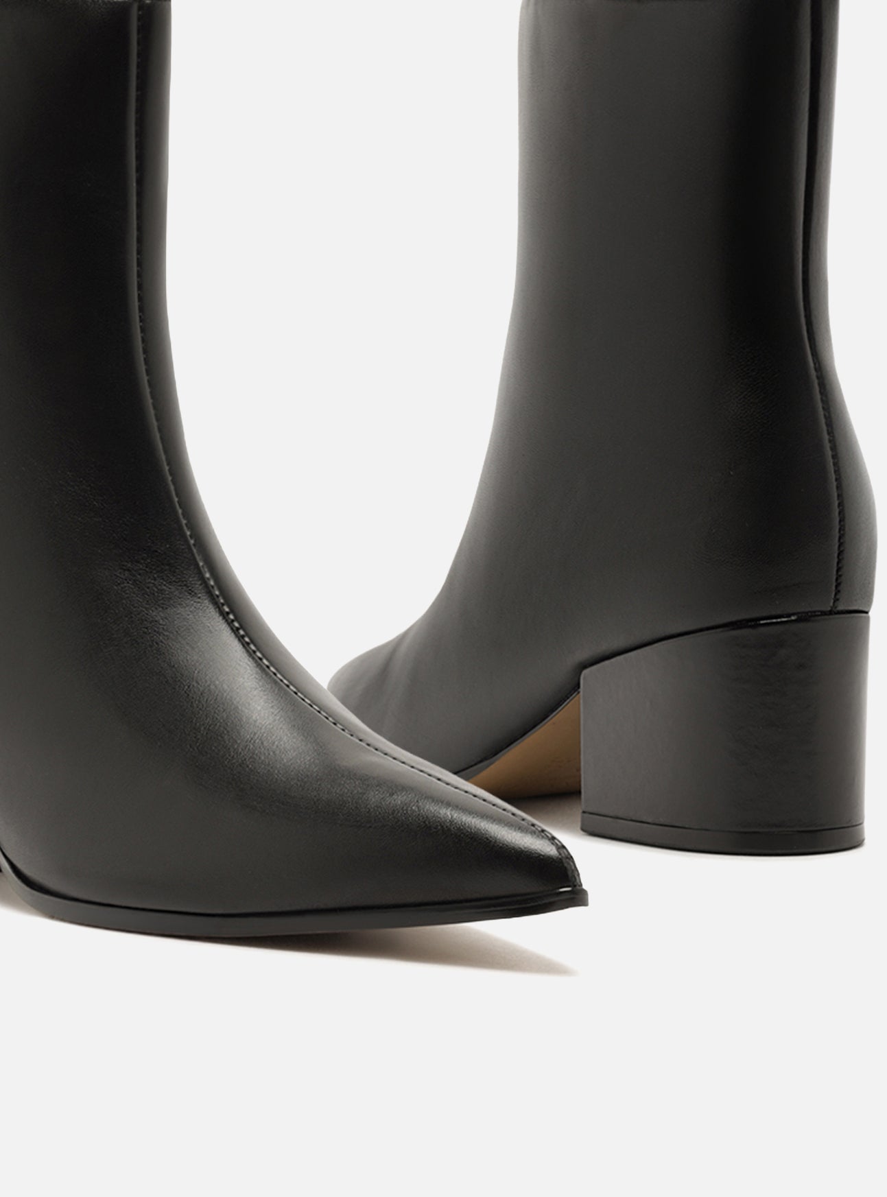Ally Mid Block Leather Bootie Booties Fall 26