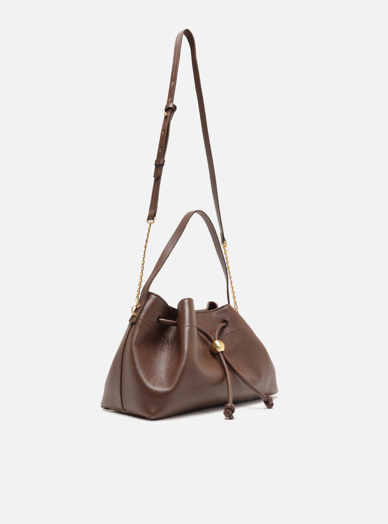 Vivianne Medium Leather Bucket Handbag F/25