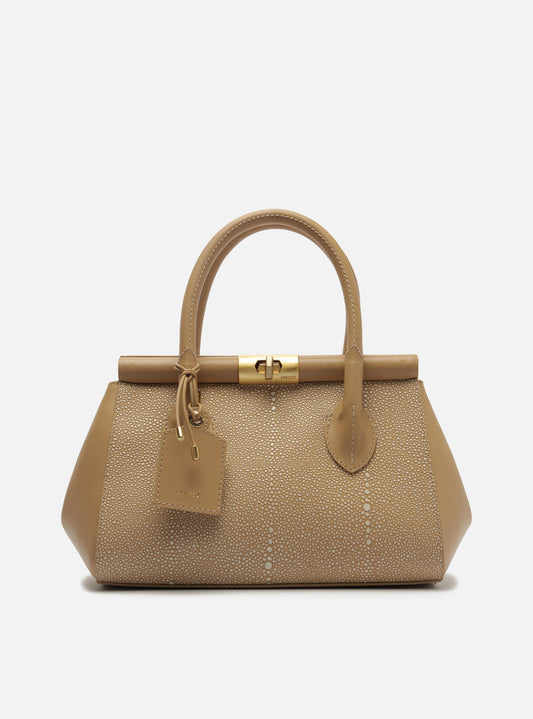 Morgan Medium Leather Tote Bag Bag U/26