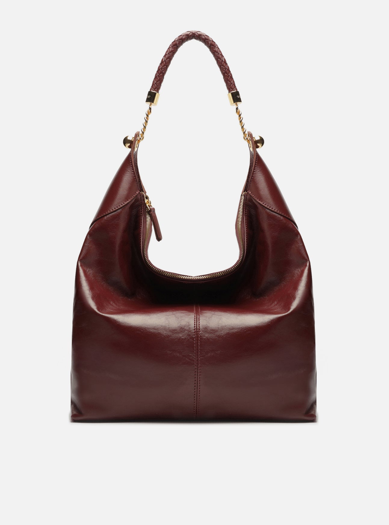 Sloane Large Leather Hobo Handbag F/25