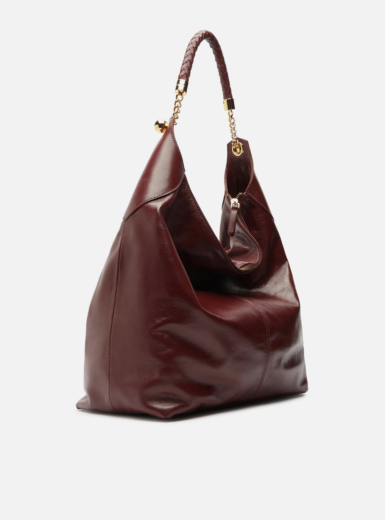 Sloane Large Leather Hobo Handbag F/25