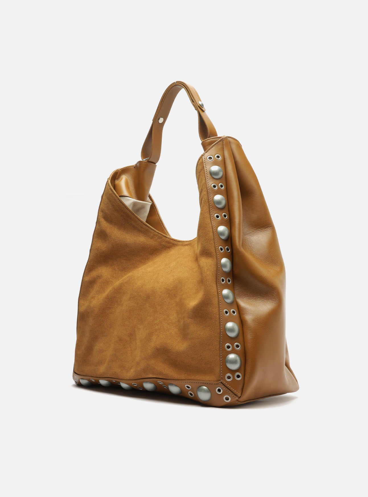 Owen Large Suede Hobo Handbag F/25