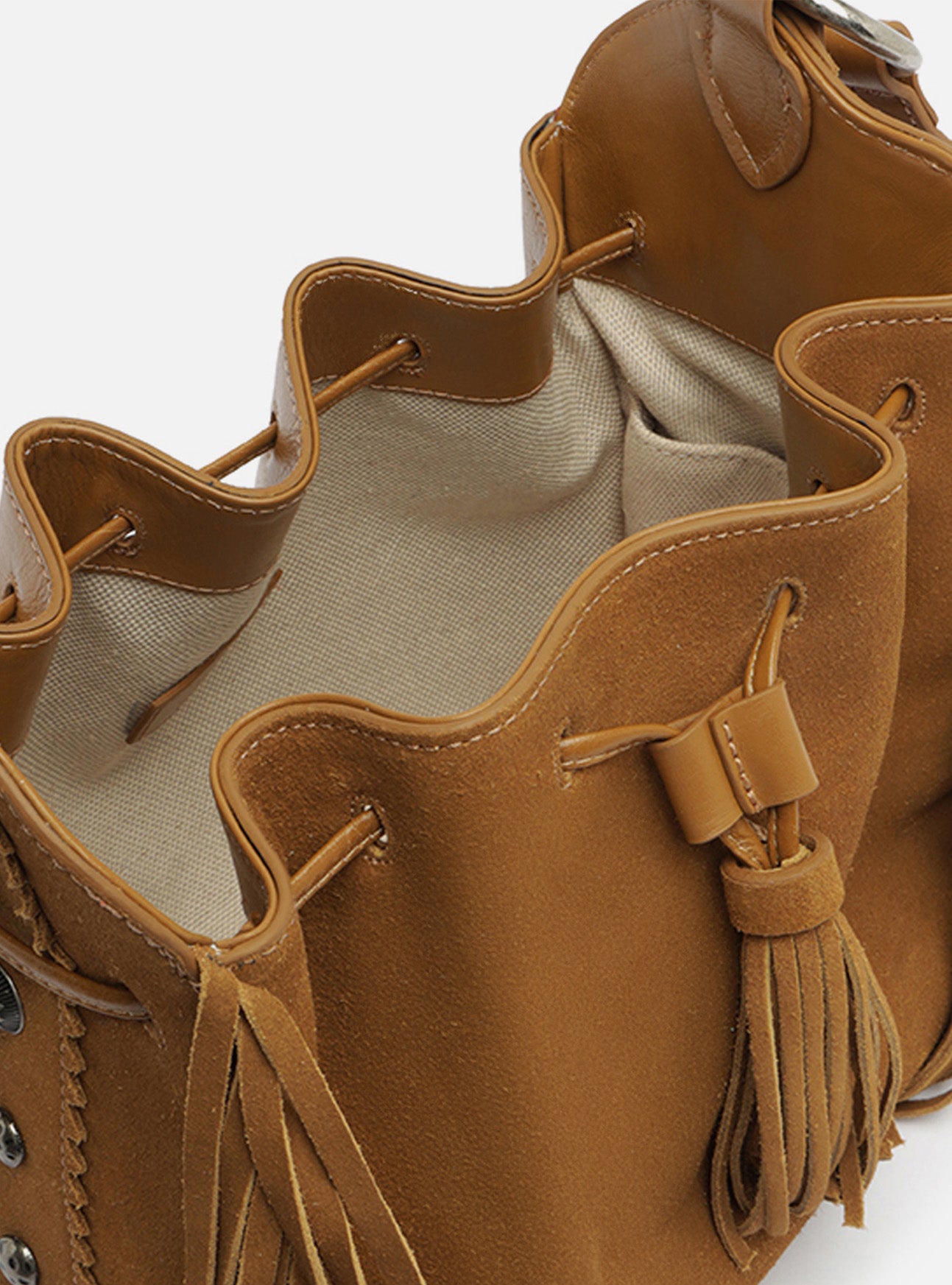 Austin Medium Suede Bucket Handbag Handbags R/26