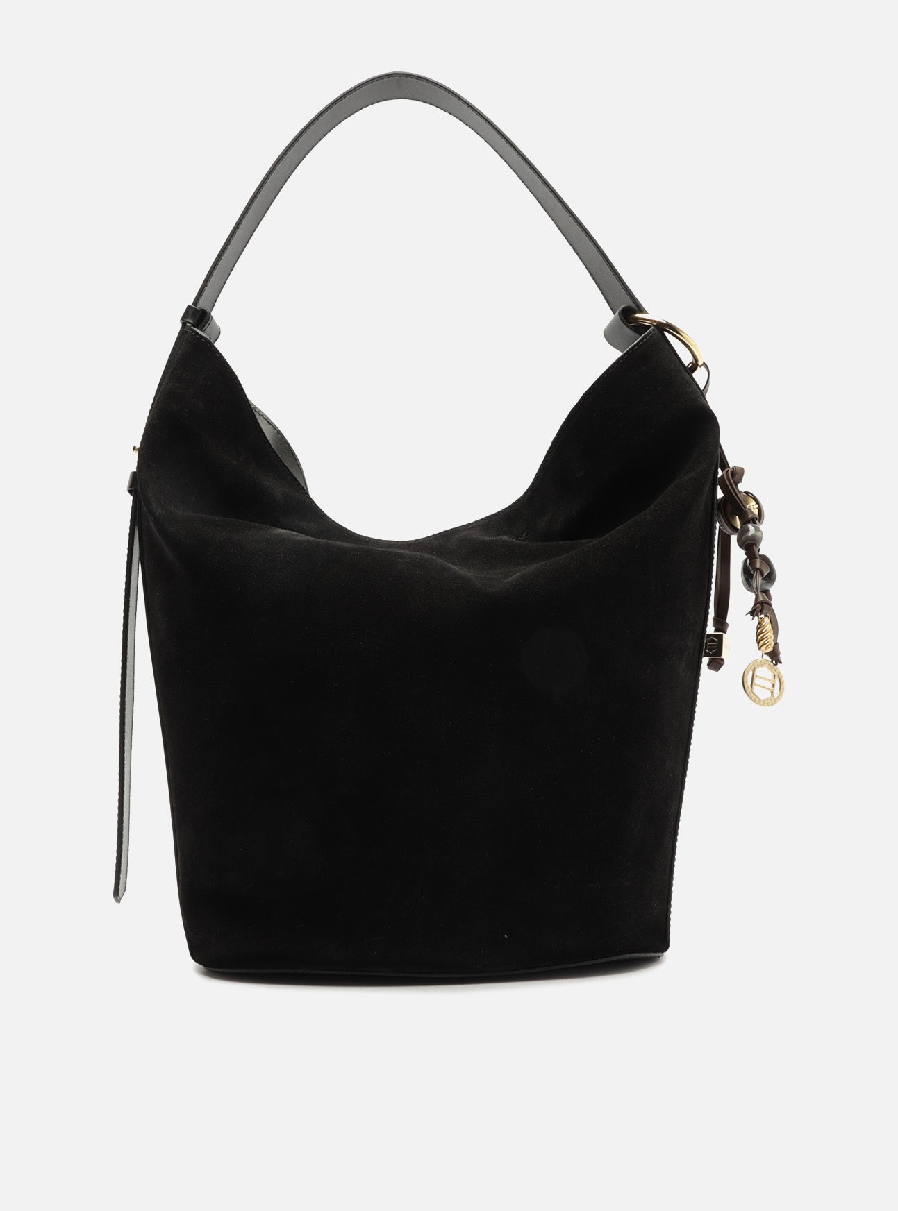 Simone Large Suede Hobo Leather Handbag Handbags S/26