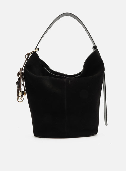 Simone Large Suede Hobo Leather Handbag Handbags S/26