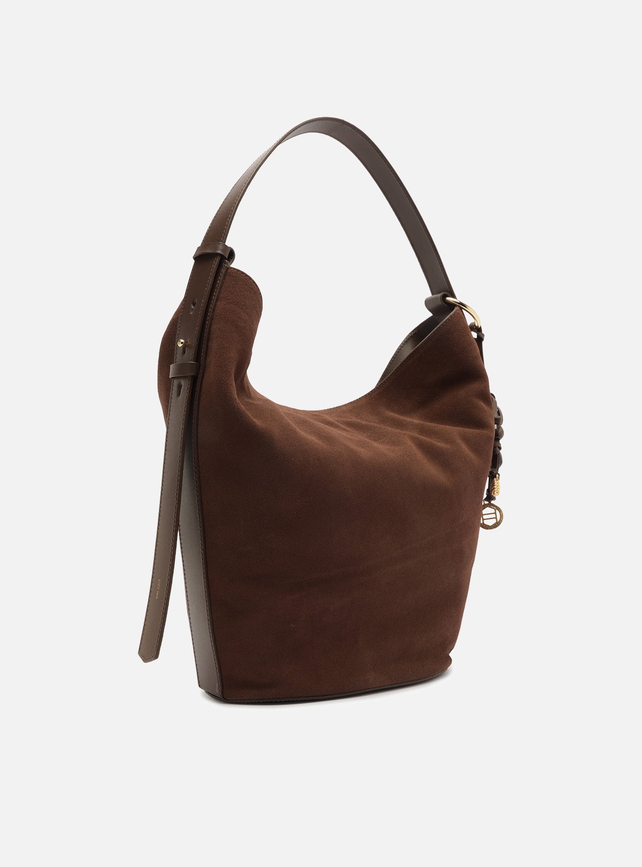 Simone Large Suede Hobo Leather Handbag Handbags S/26