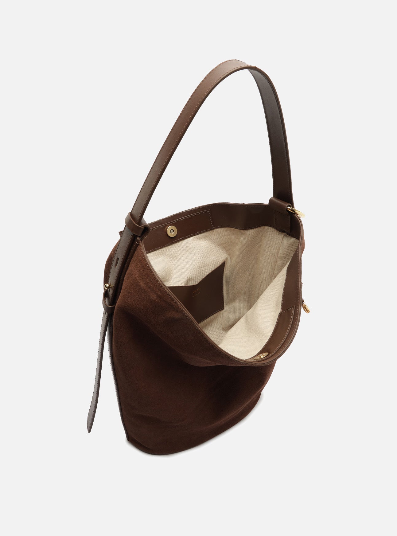 Simone Large Suede Hobo Leather Handbag Handbags S/26