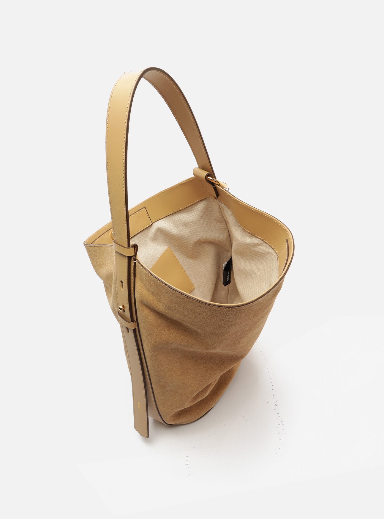 Simone Large Suede Hobo Leather Handbag Handbags S/26