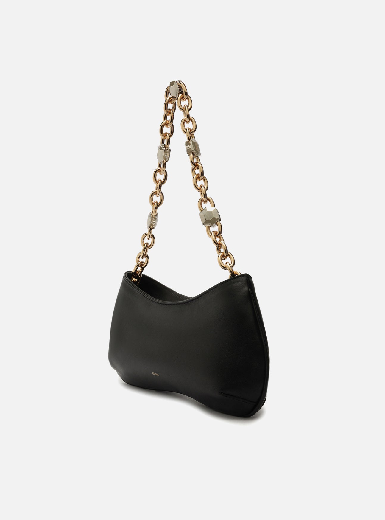 Luna Leather Small Baguette Handbag F/25