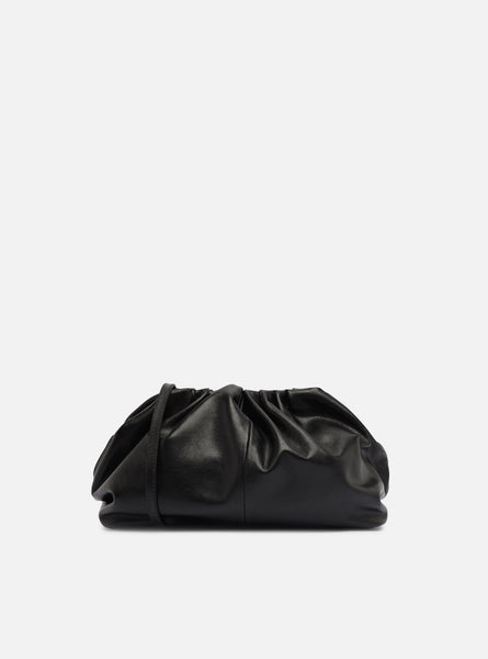 Elizabeth Black Small Pouch Leather Handbag | Arezzo