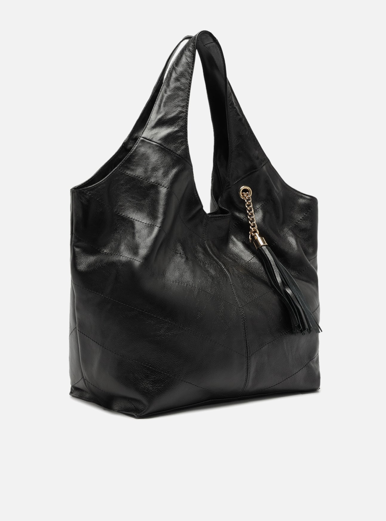 Sonya Large Hobo Leather Handbag Handbags R/26