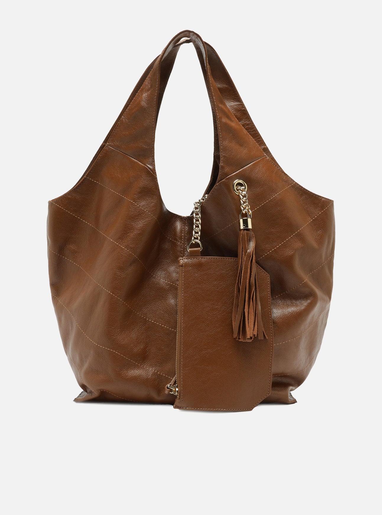 Sonya Large Hobo Leather Handbag Handbags R/26