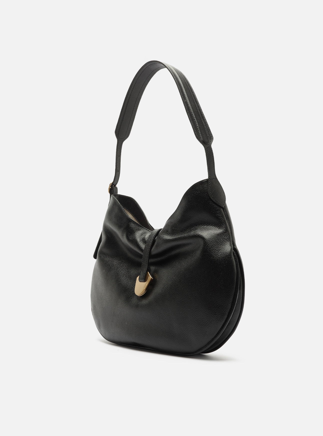Sabrina Large Leather Hobo Handbags U/26