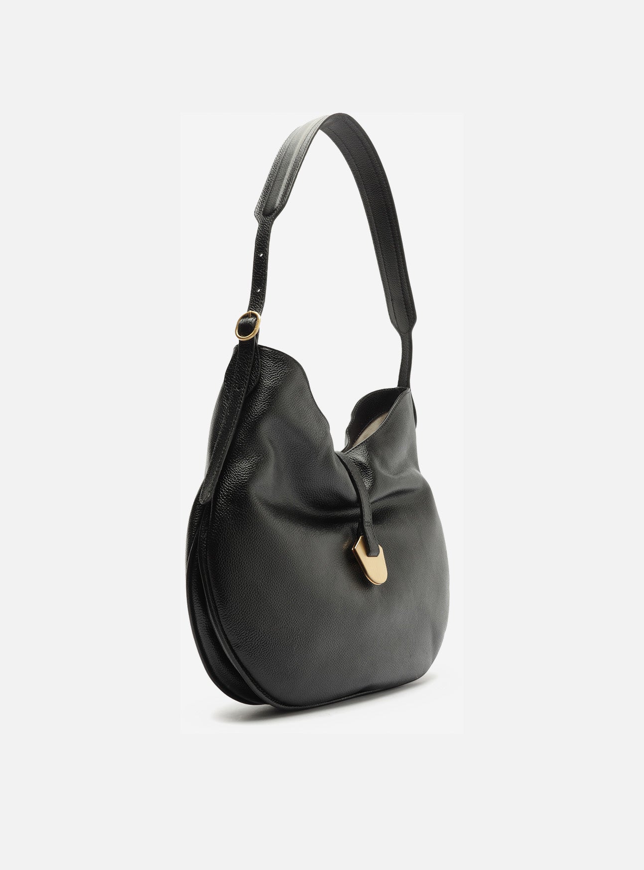 Sabrina Large Leather Hobo Handbags U/26