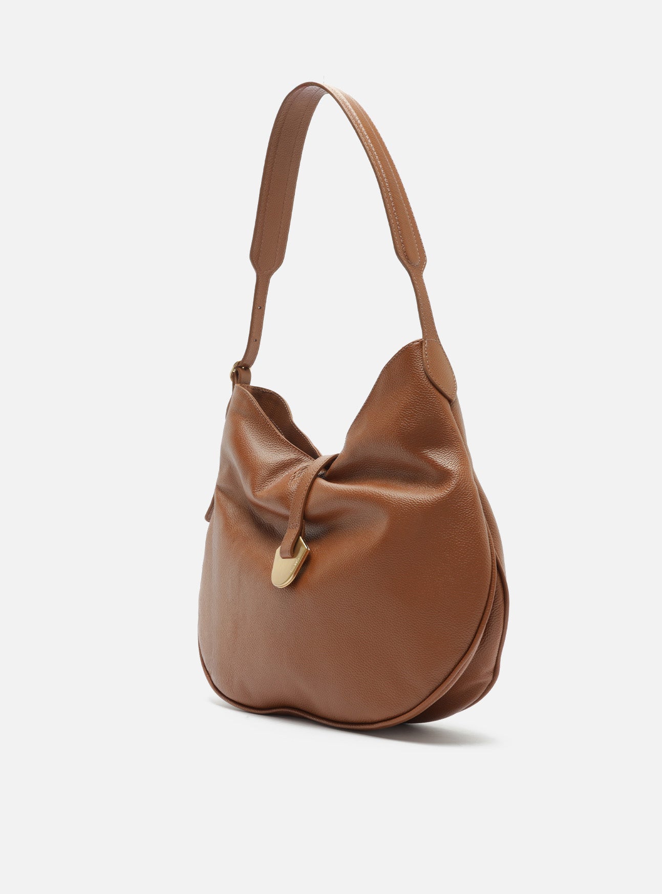 Sabrina Large Leather Hobo Handbags U/26