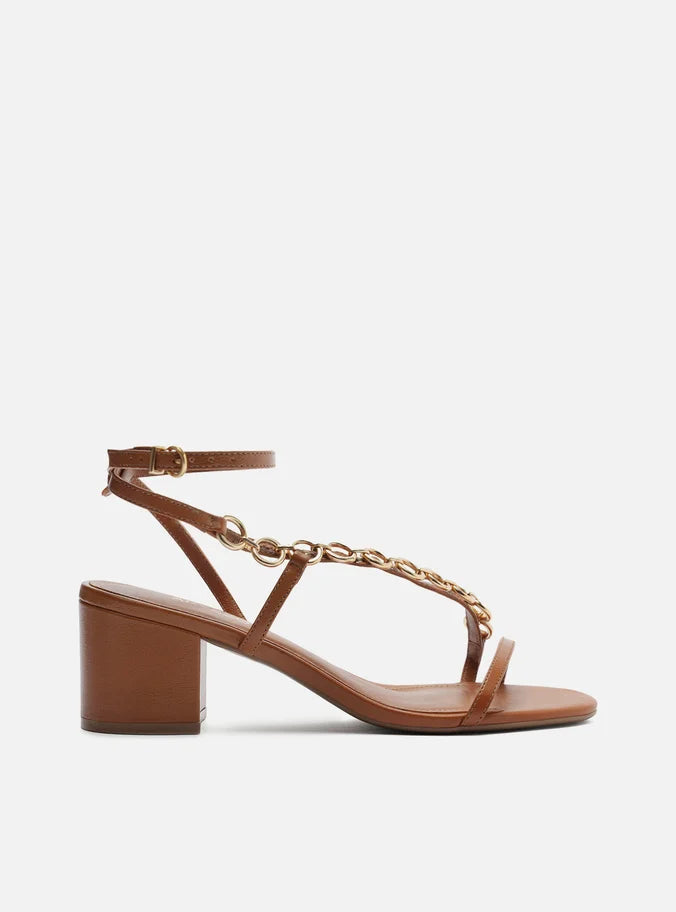 Mackenzie Leather Block Sandal Sandal SUMMER 25