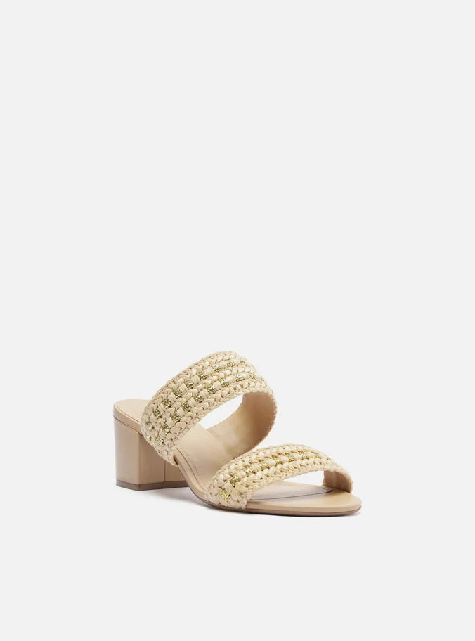 Vera Beige Mid Block Synthetic Sandal – Arezzo Vera Beige Mid Block Synthetic Sandal – Arezzo