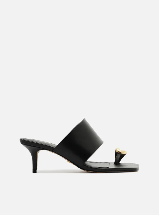 Kendall Leather Stiletto Mule Sandals SUMMER 25