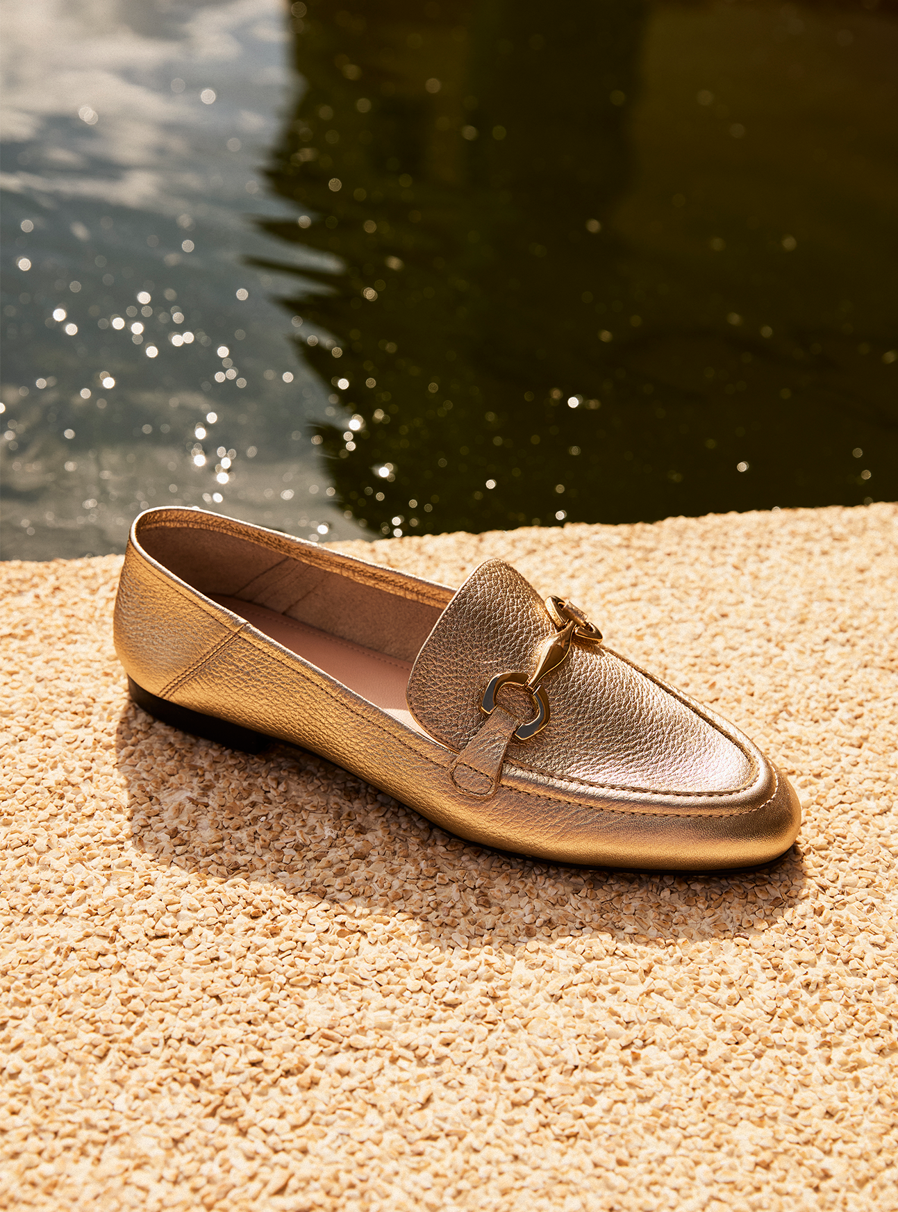 Emma Gold Leather Loafer Loafer RESORT 25