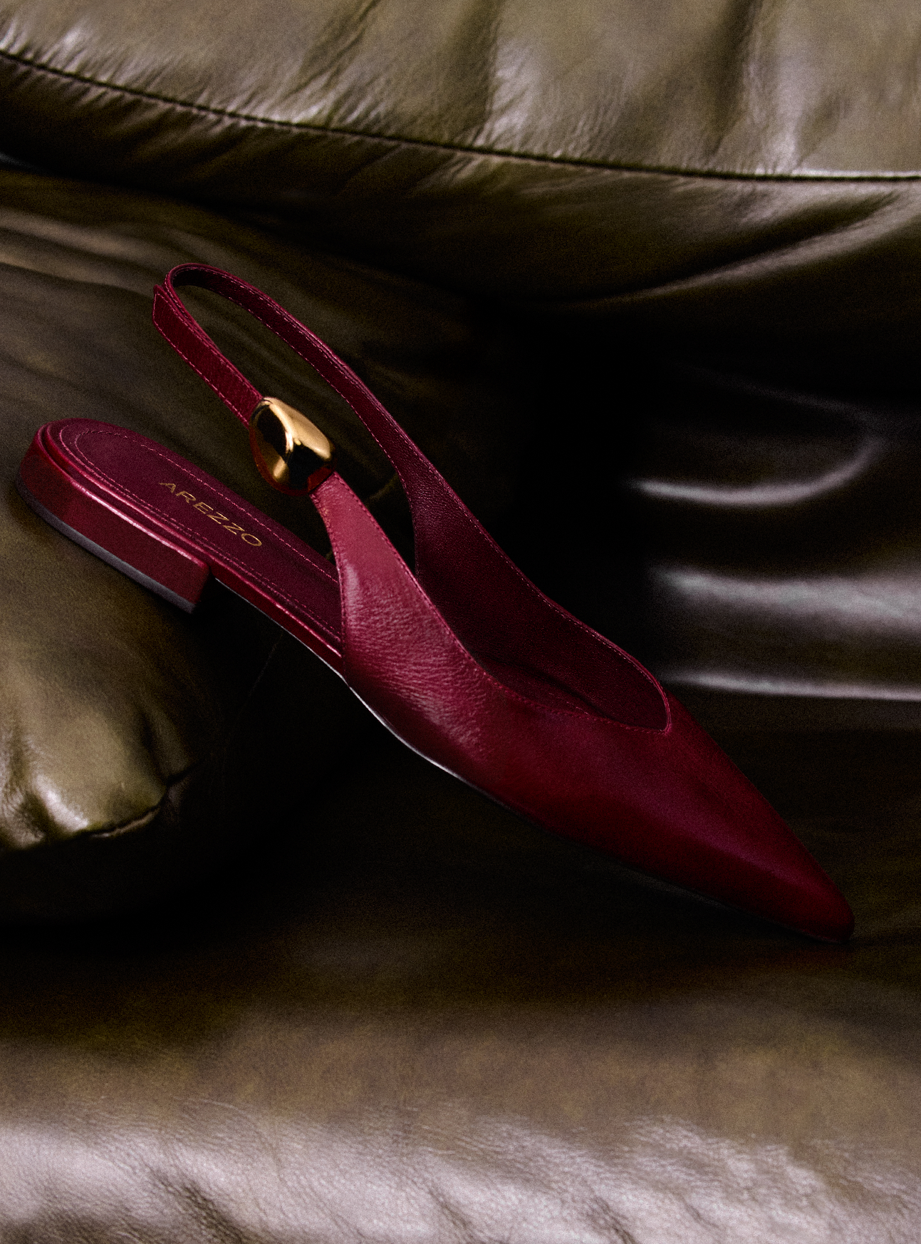 Farrah Ballet Leather Flat Ballerina F/25