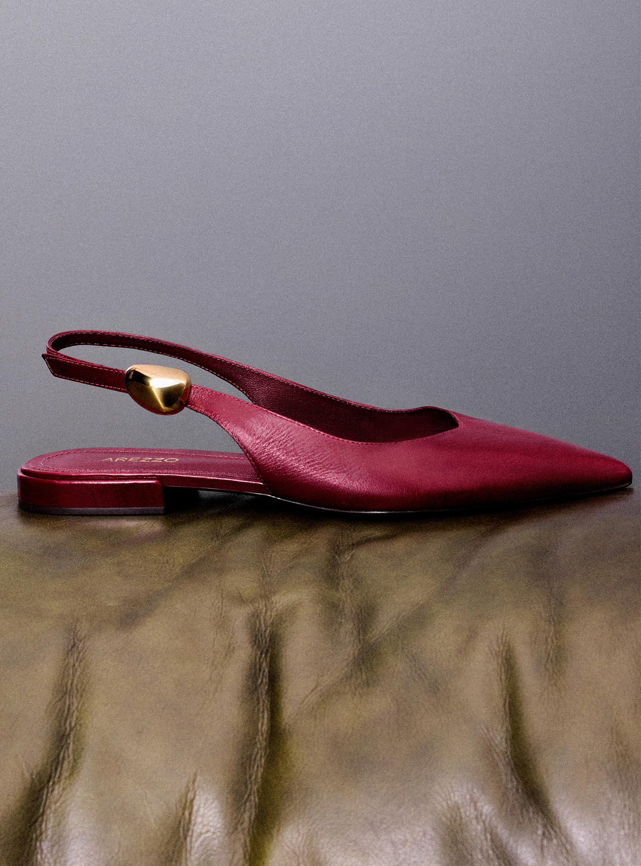 Farrah Ballet Leather Flat Ballerina F/25