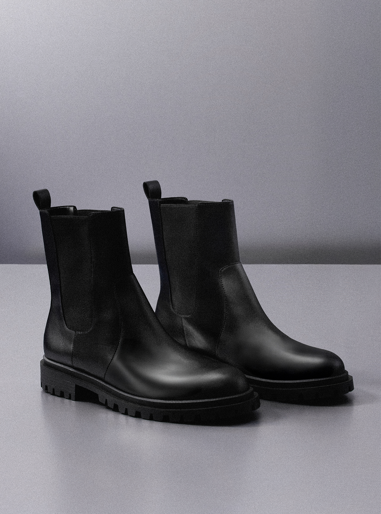 Brandy Low Block Leather Boot Boot F/25