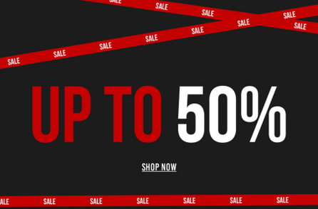 Black promotional banner featuring red 