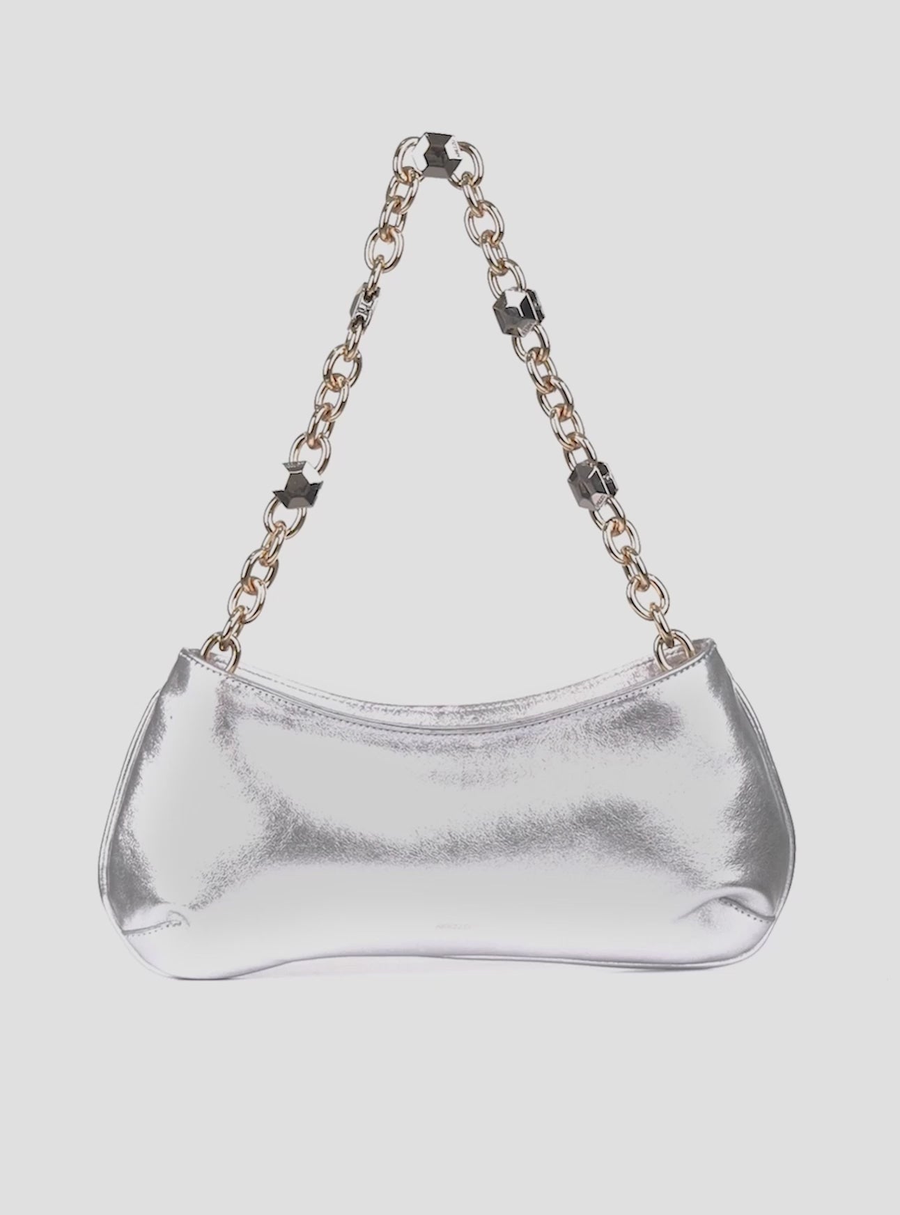 Luna Small Leather Baguette Handbags F/25