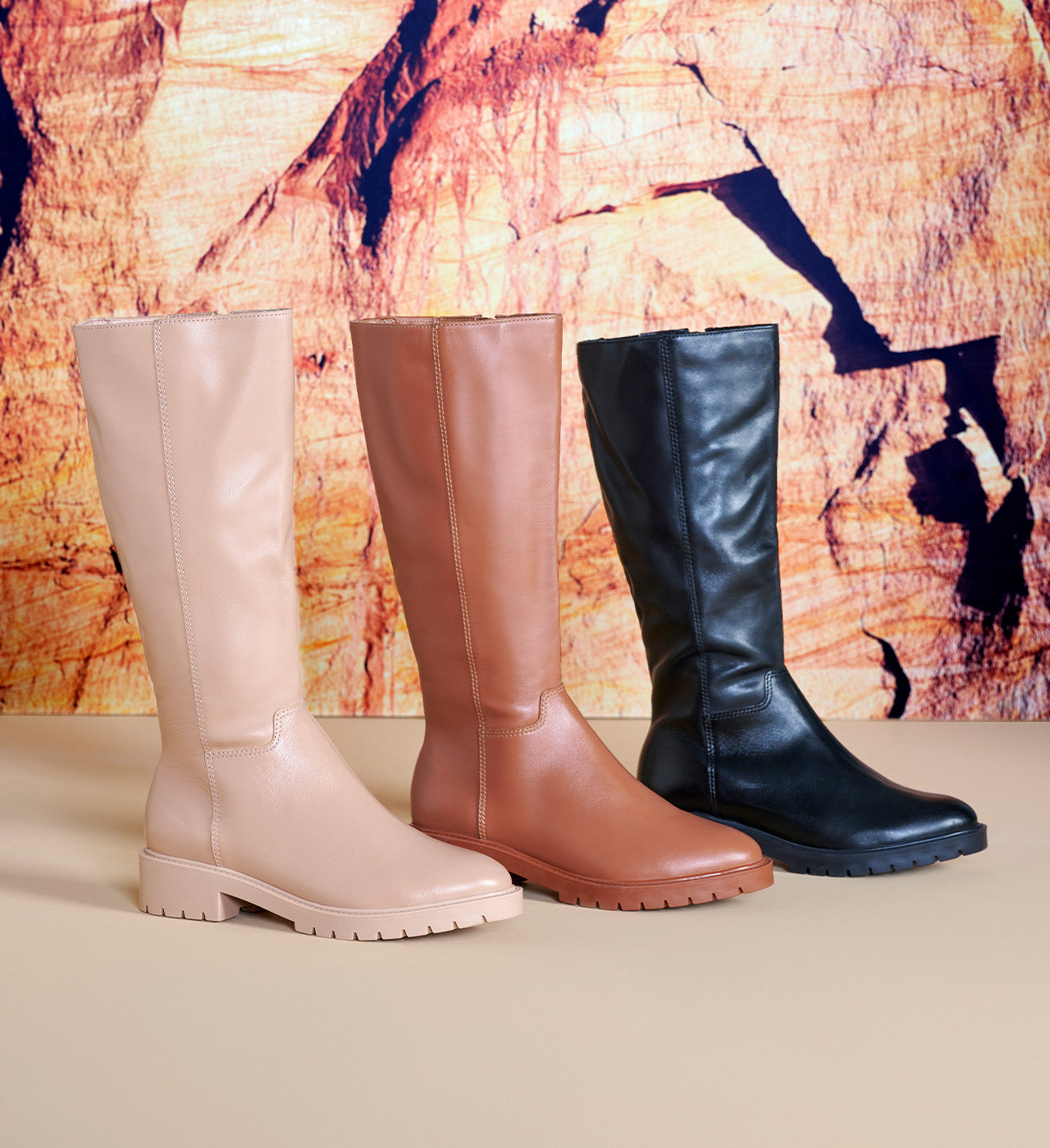 Hana Boot | Gergelim Brown Leather Boot FALL 22