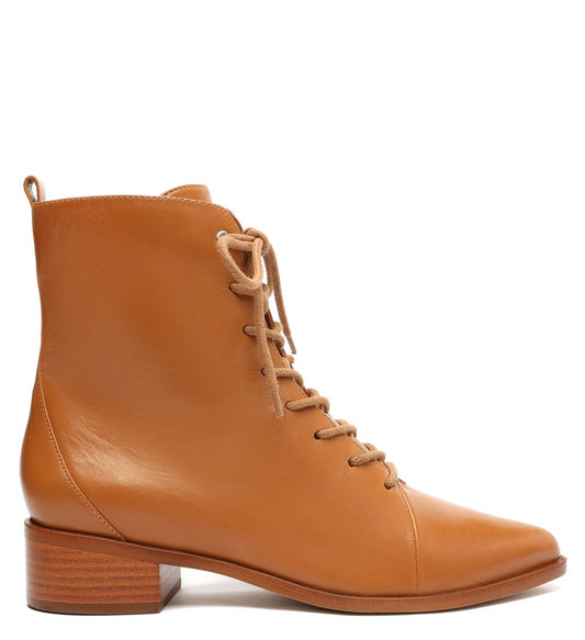 Steph Lace Up Leather Bootie Bootie FALL 21
